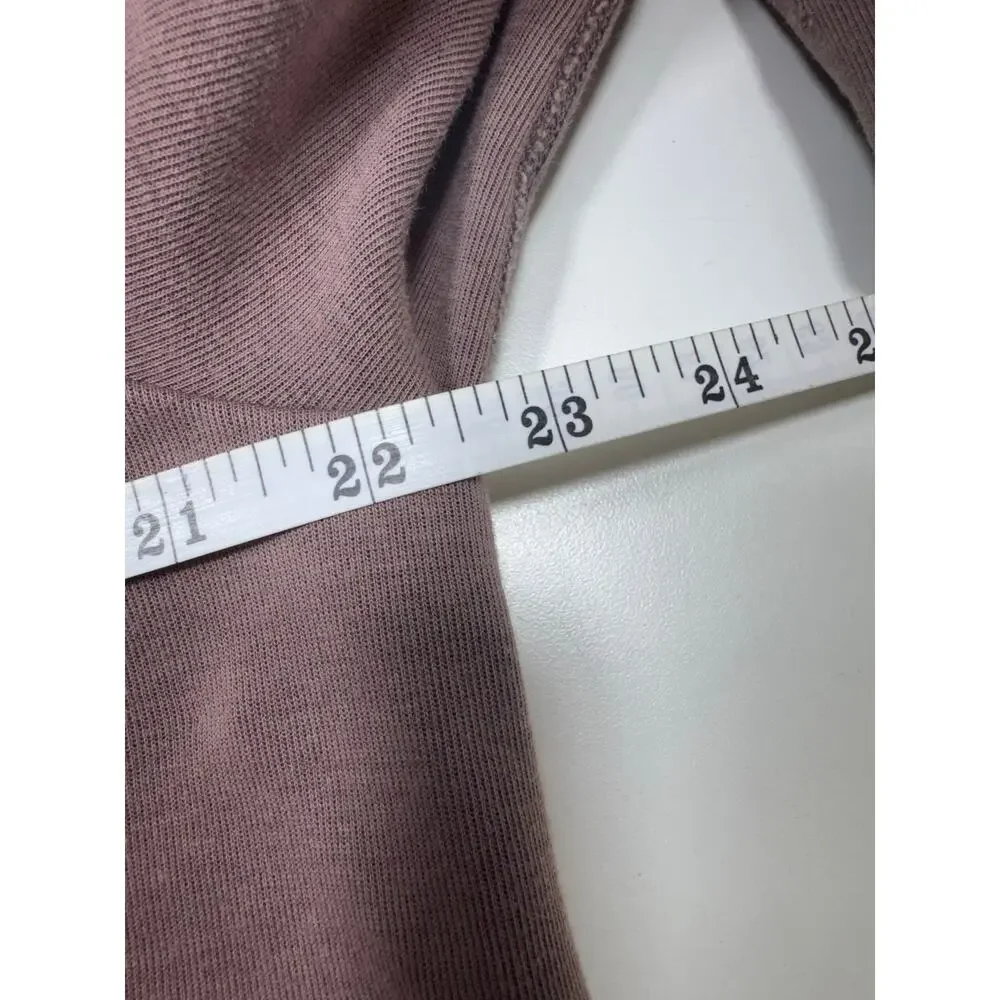 Nike Women’s Full Zip Hoodie Sz Medium Taupe Zippered Pockets Athleisure Logo
